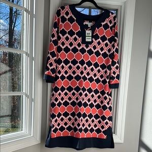 Charter Club Women's Three Quarter Sleeve Dress, NWT, Size L